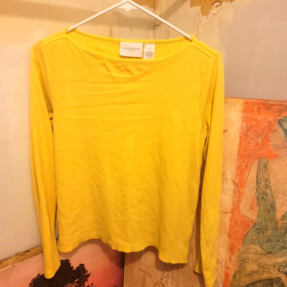Yellow Long Sleeve Tee.